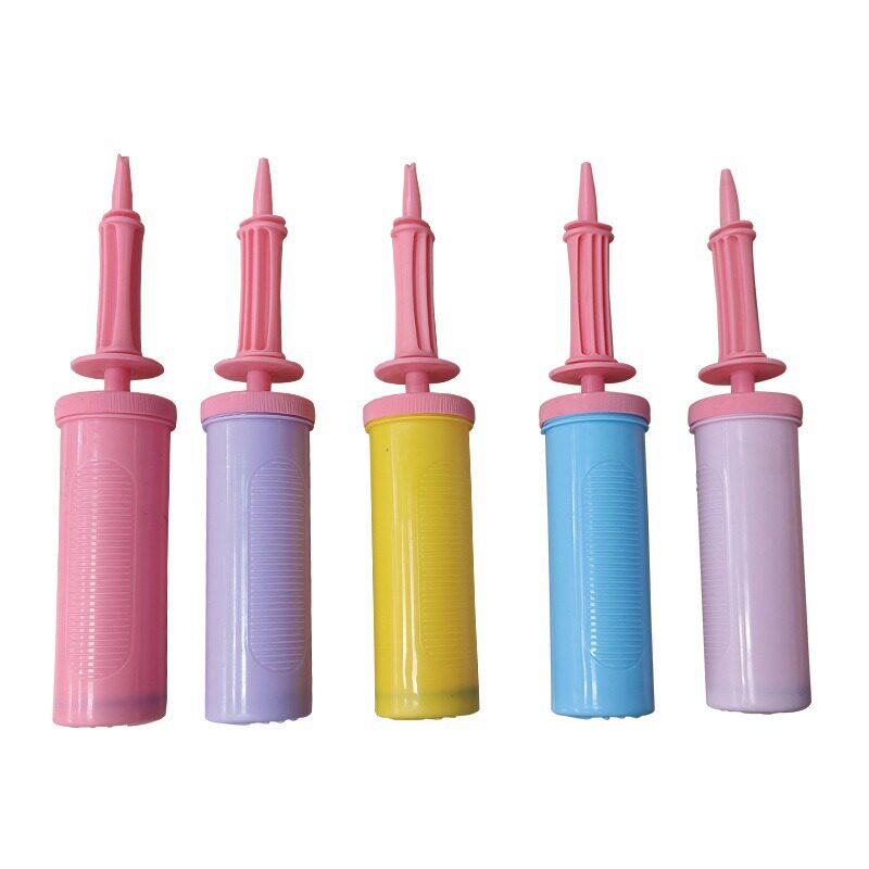 大号马卡龙色气球配件手打气球打气筒脚踩充气筒省力双向打气筒