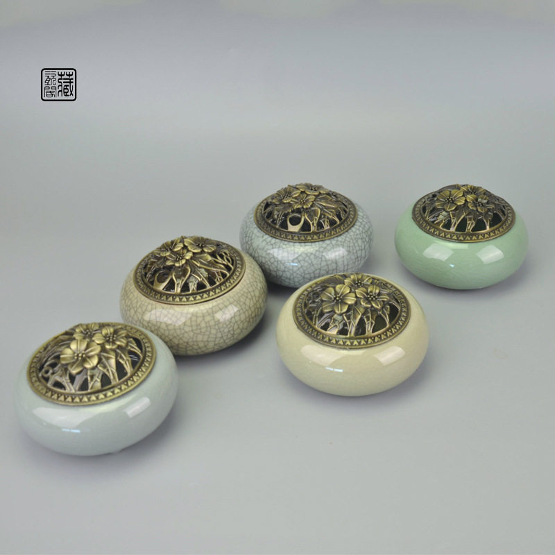 特价金属防火盖香炉陶瓷檀香盘香具厂家直销龙泉青瓷薰香炉,橡塑材料及制品,工业陶瓷,淘宝优惠券,粉丝福利购,淘宝优惠卷