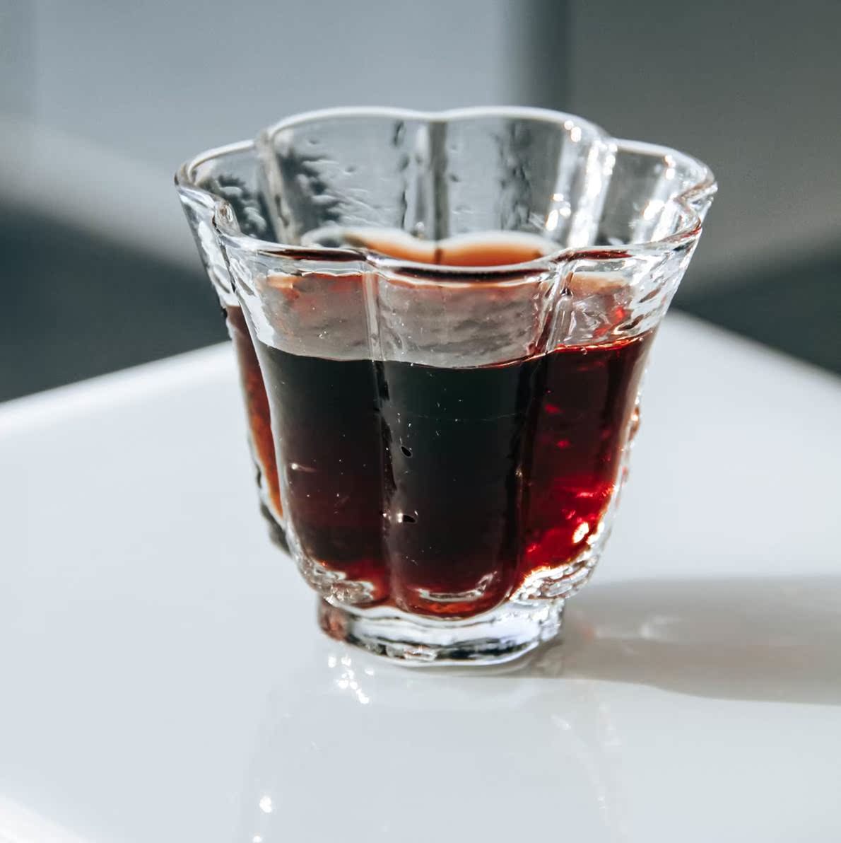 乙 手冲单品迷你咖啡杯 古法小号分享玻璃杯 茶杯个人专用小qq4b