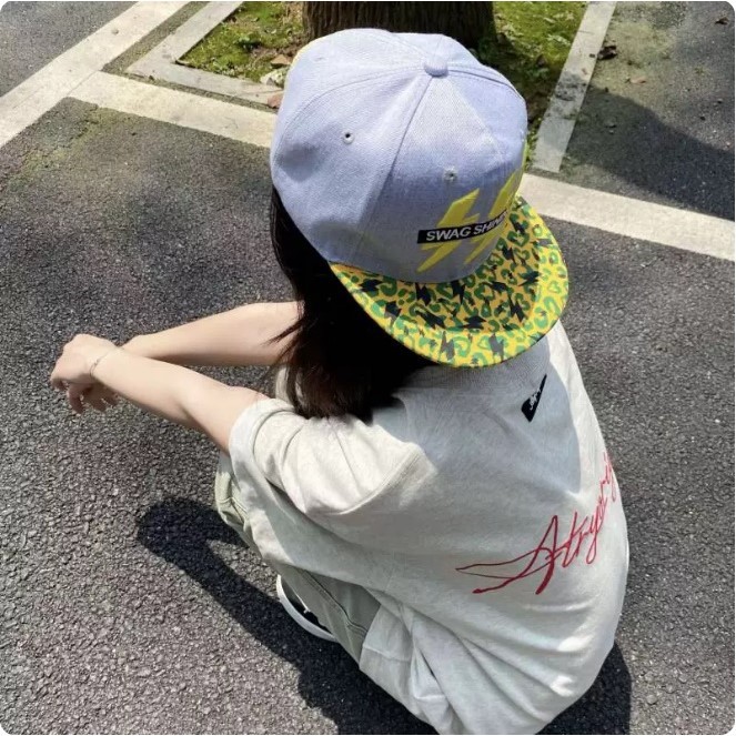 鸭舌帽帽子户外百搭韩版平沿被咬一口大头围高街美式显脸小2025男