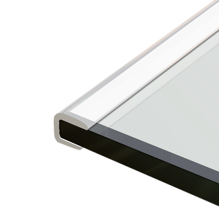 u型透明防撞条钢化玻璃封边防划伤胶条防磕碰桌边防割伤桌沿包边