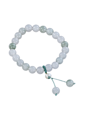 天山翠玉石手链小众轻奢高级感古风手串仿珍珠手链