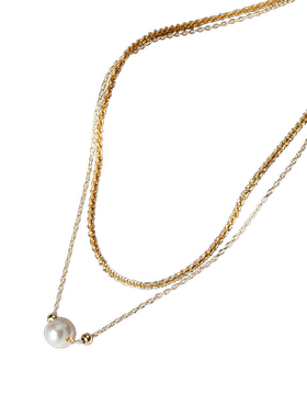 恋约女珍珠项链叠戴时尚锁骨链