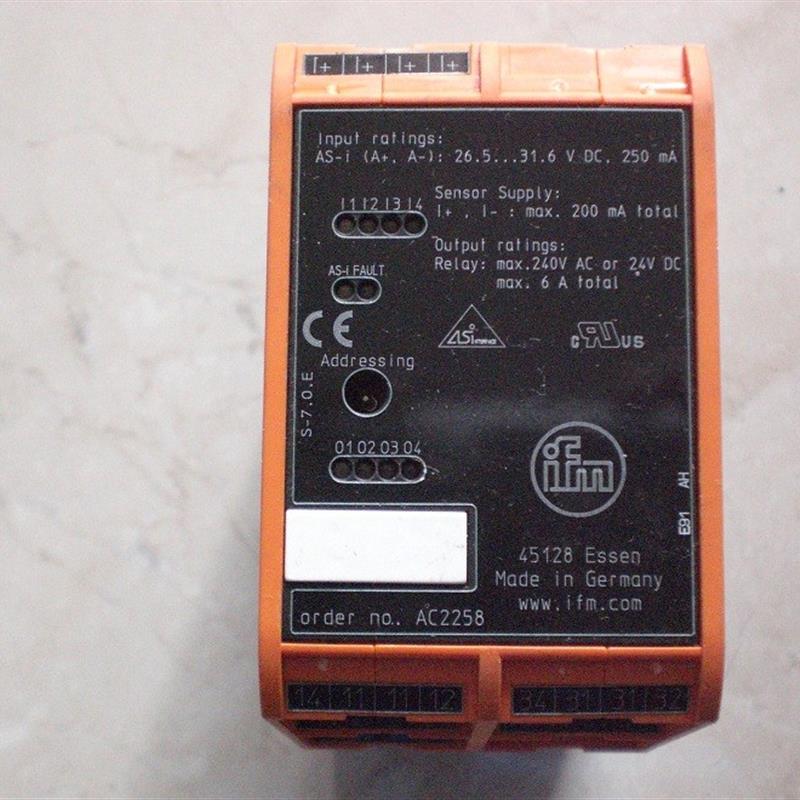 * AC2258  SR0151 AC1375 易福门 IFM AS-i模块 原装现货询价