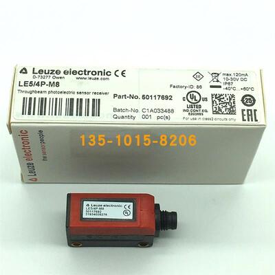 全新原装现货LE5/4P-M8劳易测LEUZE光电开关50117692和LS5/9D询价