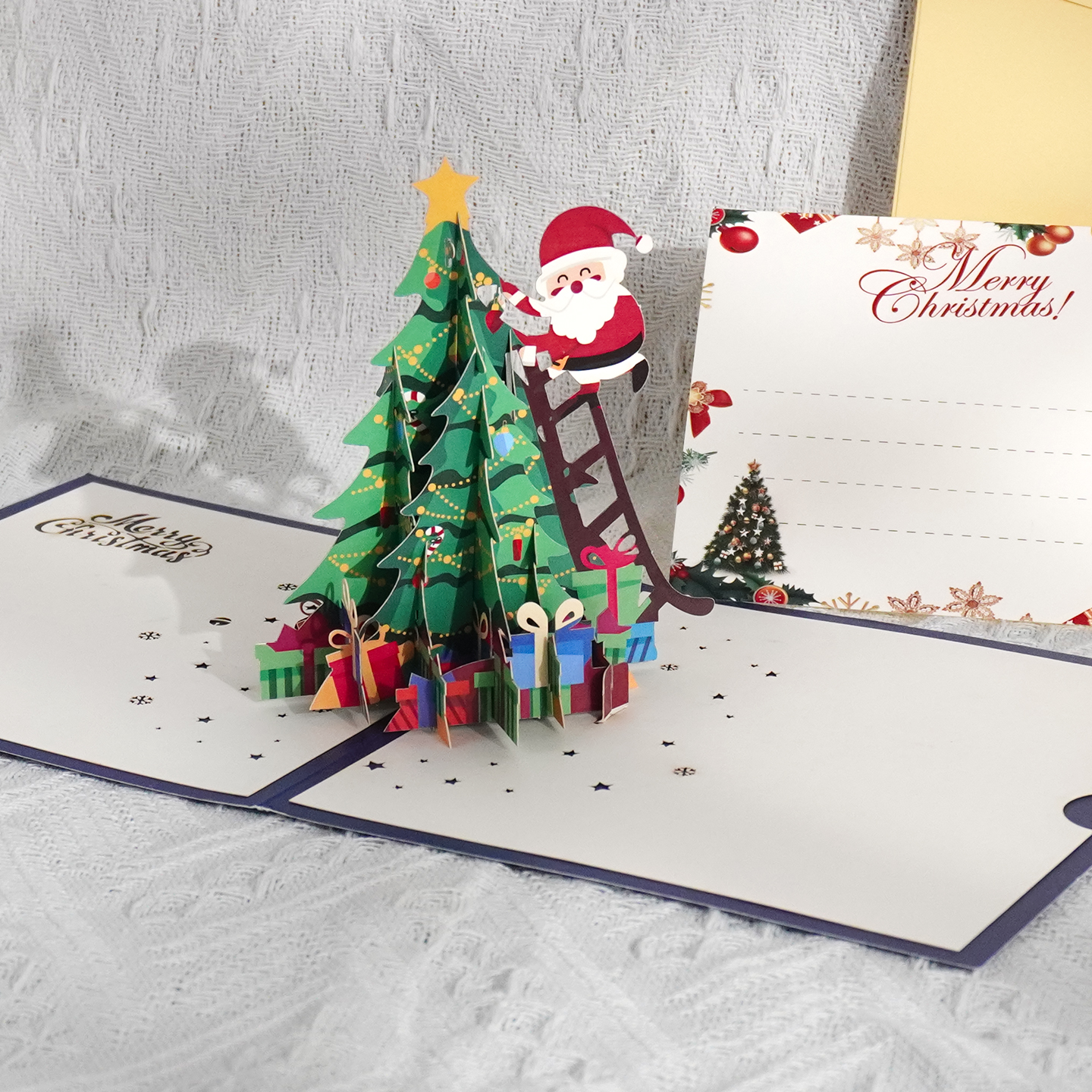 2026圣诞节贺卡定制创意纸雕