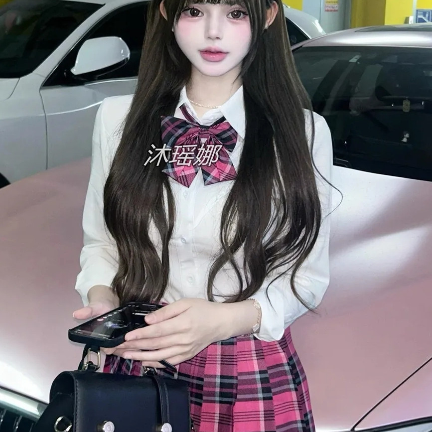 小玫原创春夏校供感jk格裙