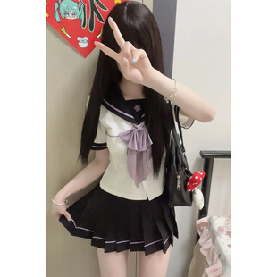 制服学院风套装 基础款 小薰 日系水手装 JK水手服夏收腰原创正版