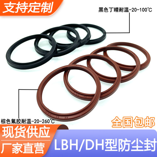氟胶/丁晴LBH防尘圈DHS橡胶圈35.5/38/40/45*43.5/46/48/53*5/6.5