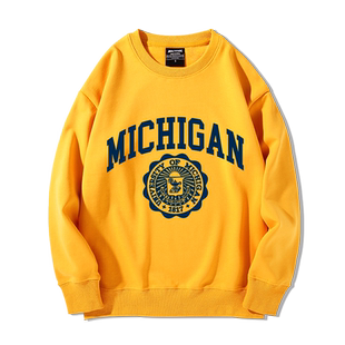 UMich美国密歇根大学留学生校班服密大Michigan安娜堡卫衣服百搭