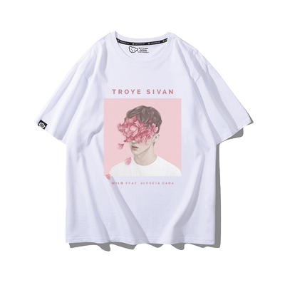 特洛耶希文周边衣服Troye Sivan短袖T恤戳爷半袖宽松百搭纯棉上衣