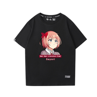 dokidoki心跳文学部莫妮卡纱世里周边短袖T恤男女优里夏树半截袖