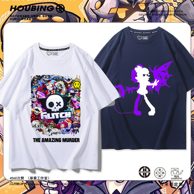 无机杀手Murder Drones周边短袖男女夏季二次元可爱宽松百搭T恤衫