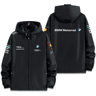 MotoGP摩托车赛事WSBK车队连帽上衣男女秋冬骑行冲锋衣夹克外套潮