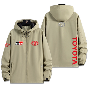 丰田TOYOTA性能车GR赛车部门汽车男女休闲长袖夹克外套连帽上衣服