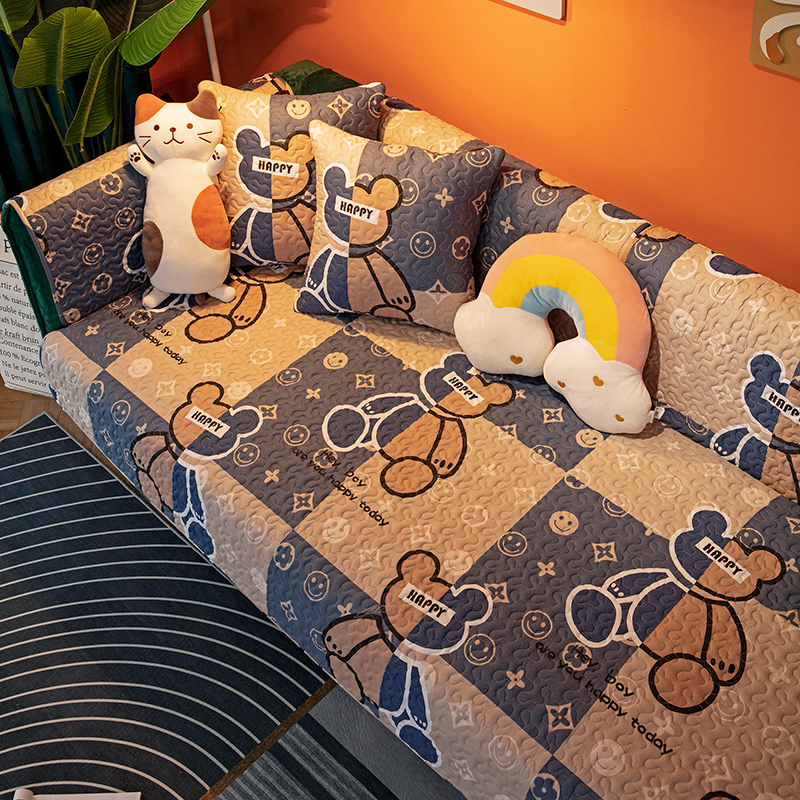 全棉新款四季通用盖布巾坐垫子