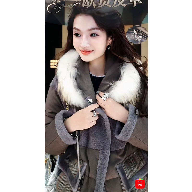 【侯允儿限定】海贸欧货丨美利奴皮毛一体 重磅大件保命服！25005