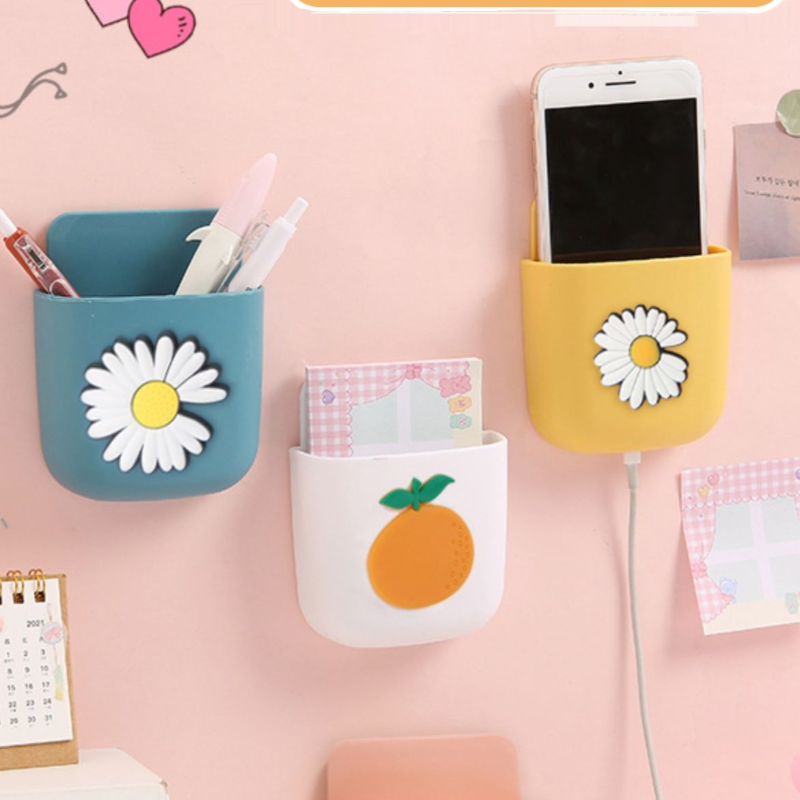 遥控器收纳盒墙壁挂架床头放手机免打孔空调电视器物品置物架