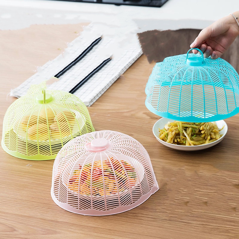 迷你菜罩饭菜罩塑料透气桌罩盖菜罩罩菜伞碗罩小号防蝇防蚊食物罩