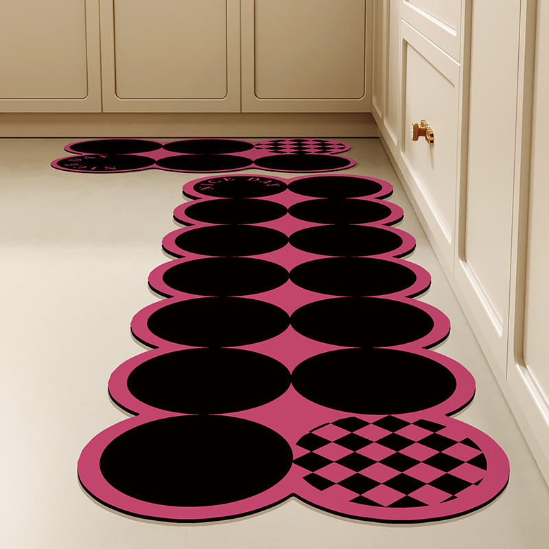 甜酷防油防水硅藻泥厨房地垫