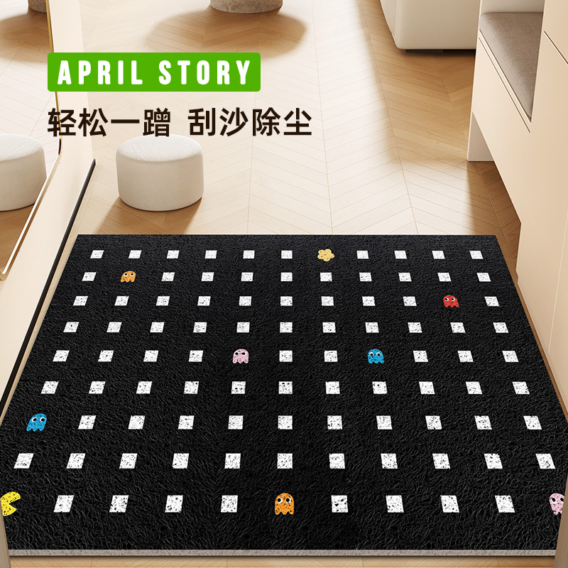 ins风丝圈耐脏免洗入户地垫