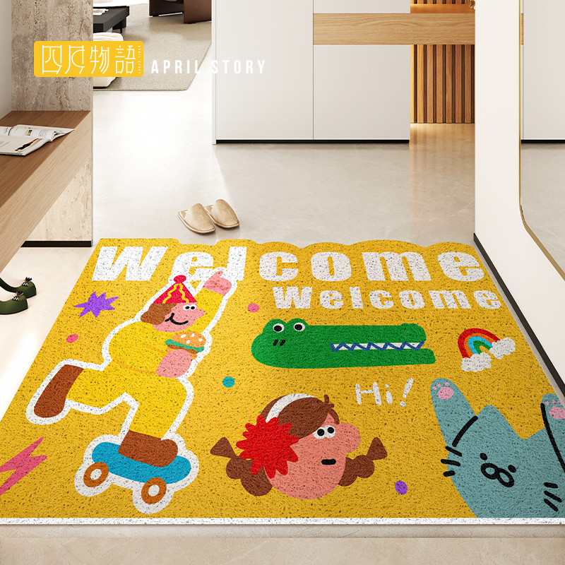 潮玩丝圈耐脏防滑入户地垫