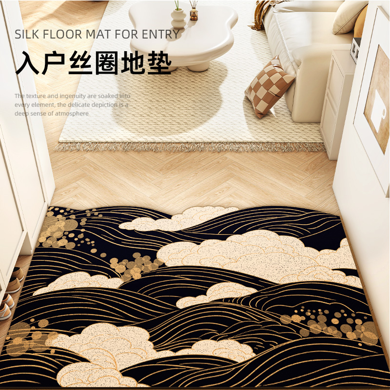 高级感丝圈耐脏免洗入户地垫
