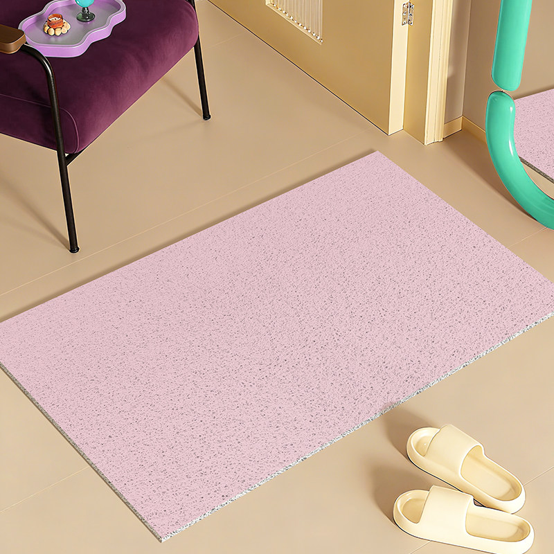 粉色入户门地垫丝圈蹭土耐脏免打理垫子家用进门除尘防滑垫可裁剪,居家布艺,入户地垫,淘宝优惠券,粉丝福利购,淘宝优惠卷