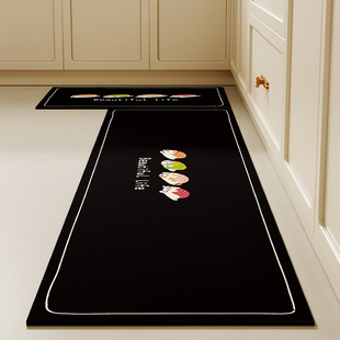 可爱厨房地垫耐脏免洗防滑垫硅藻泥L型地毯防油可擦长条吸水脚垫