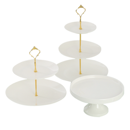 生日装饰甜品台展示架摆件欧式冷餐茶歇摆台下午茶蛋糕点心托盘架