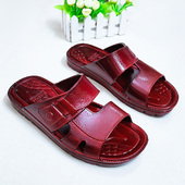 中老年拖鞋 爷爷厚底防滑耐磨 塑料油鞋 男夏季 室内居家用爸爸凉拖鞋