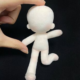 13cm米祺体素体裸娃素体有骨架 可与5cm娃娃换脑袋棉花娃娃现货包