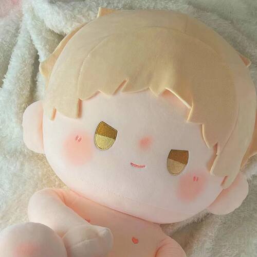 原创排球少年动漫周边月岛萤属性40cm棉花娃娃可爱换装玩偶公仔