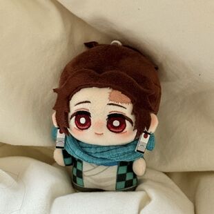 同人周边鬼灭之刃炭治郎10cm棉花娃娃公仔努努体挂件毛绒玩偶