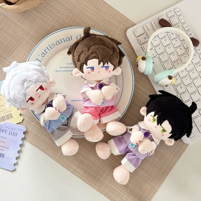 15cm捶锤体10cm娃衣站姿棉花娃娃衣正常体海星体毛绒公仔衣服套装