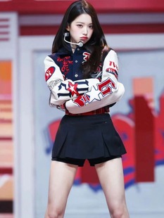 棒球打歌服 kitsch短款 韩女团ive同款 演出服青春活力甜酷表演套装