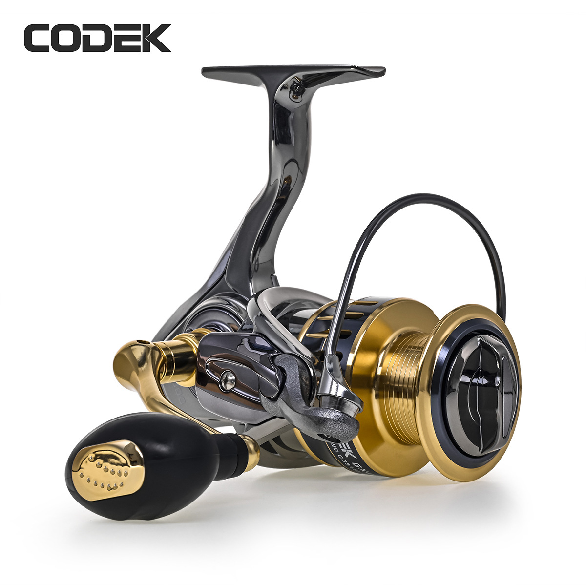 28150CODEK【GX海钓纺车式渔轮】金属摇臂线杯路亚鱼线轮渔具