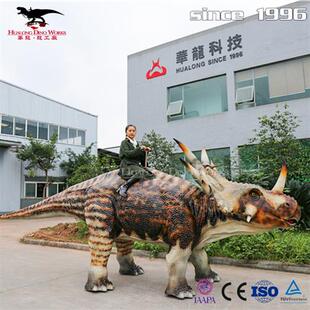 自贡仿真恐龙厂家源头工厂仿真骑乘坐骑恐龙春节引流亲子娱乐