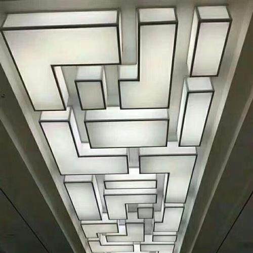 豪华酒店工程吊灯非标圆圈水晶灯艺术圆圈组合设计造型灯咖啡店吊