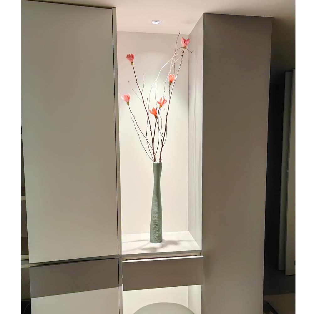 花瓶插花长枝摆件白色客厅玄关装饰干花落地电视柜细长瘦高细高高