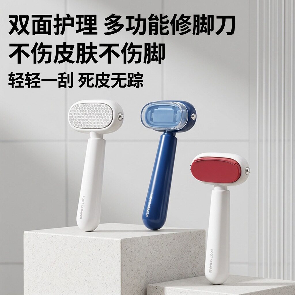 合金款双面修脚刀家用磨脚器去死