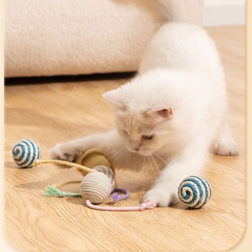绳子自猫咪逗猫猫咪玩具磨牙嗨耐