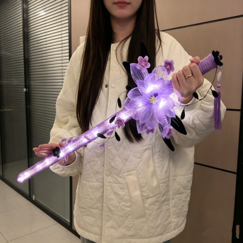 暗夜莲花剑扭扭棒材料包可发光拍