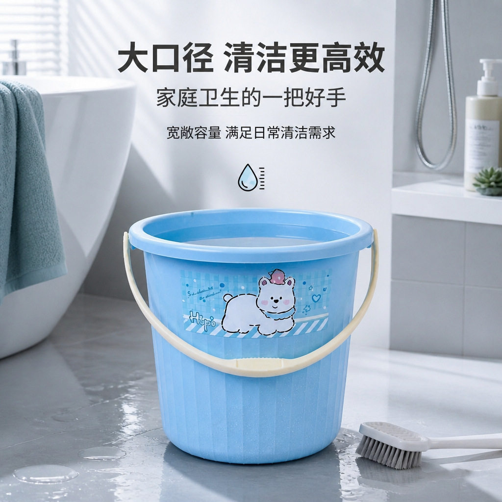 厂家定制水桶泡脚桶加厚pp塑料桶便携式储物桶多功能洗衣桶收纳桶