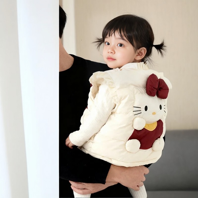 [鸣爬]婴儿洋气羽绒马甲冬季女童白鸭绒无袖外套女宝宝轻薄羽绒服,童装/婴儿装/亲子装,羽绒马甲,淘宝优惠券,粉丝福利购,淘宝优惠卷