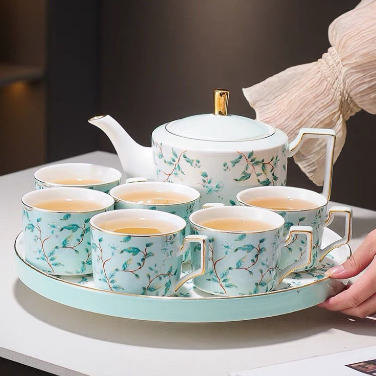 2024新款家用陶瓷茶杯水具套装