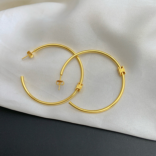 奥米迪奥凯旋门大圈圈耳环女欧美高级感耳圈个性夸张明星同款耳饰