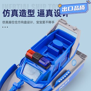 儿童玩具卡通玩具船只惯性车宝宝益智男孩玩具车QE13