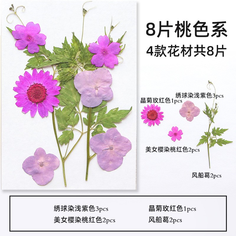 滴胶干花手机壳学生手工diy混合干花材料包 押花压花真花植物ax57