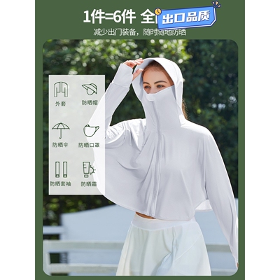 防晒衣女2025新款户外透气百搭防晒服女夏季防紫外线轻薄大码QE92